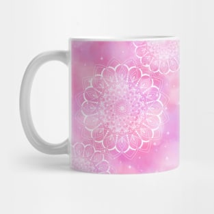 Pink sparkling mandala Mug